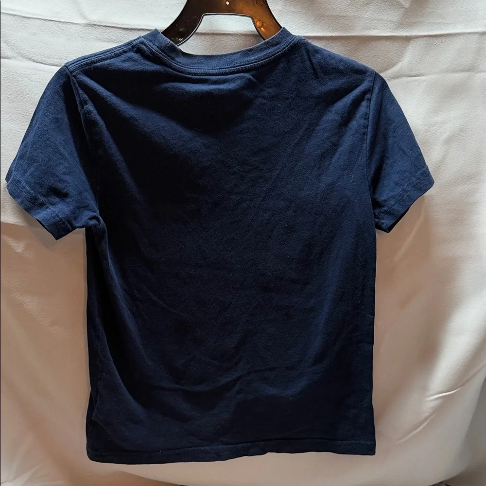Polo by‎ Ralph Lauren Navy Crew Neck Tee with Red Pony Embroidery